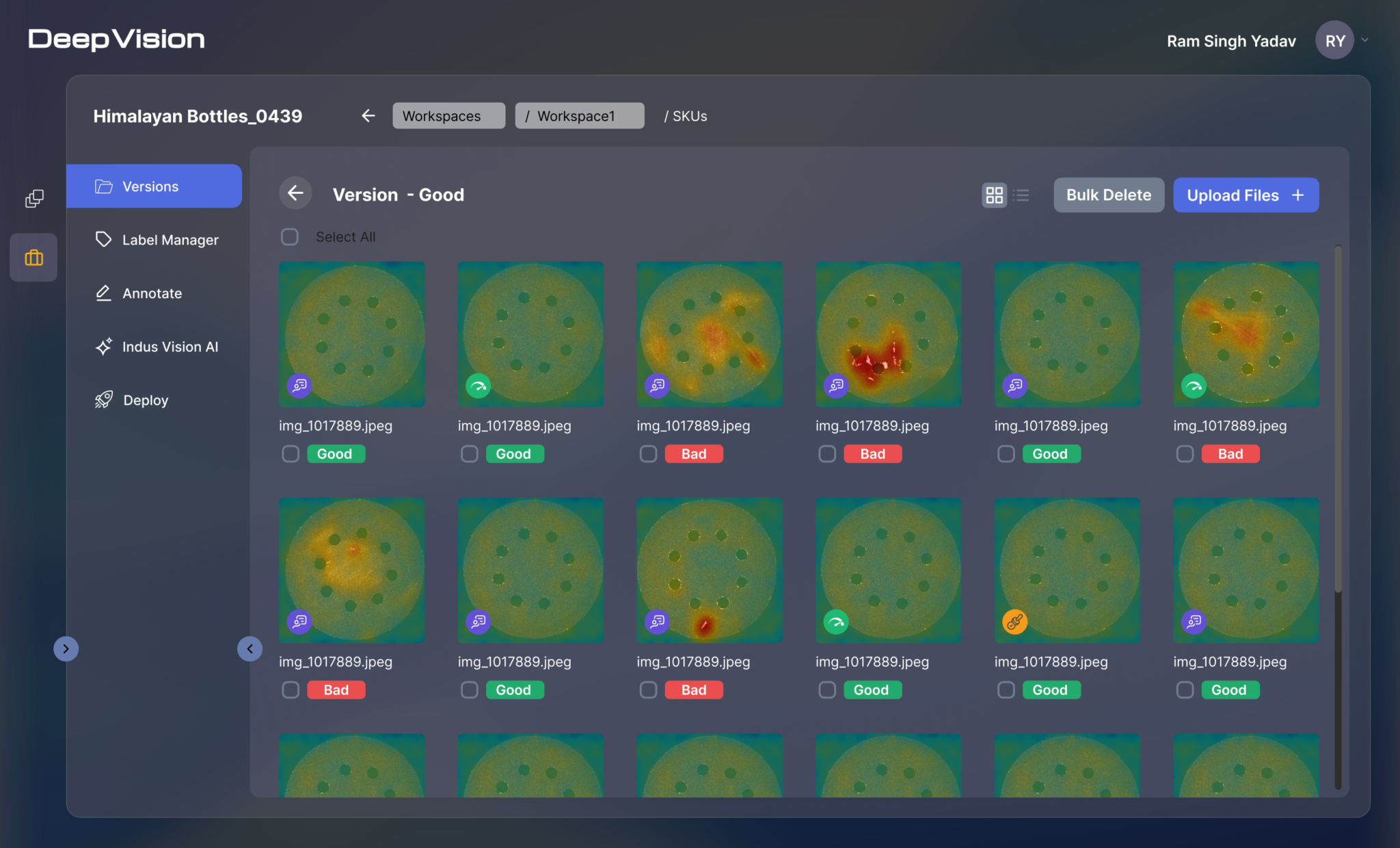 DeepVision AI Visual Inspection Software | Defect Detection | Indus Vision